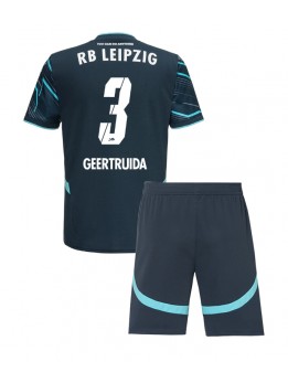 Billige RB Leipzig Lutsharel Geertruida #3 Tredjedraktsett Barn 2024-25 Kortermet (+ Korte bukser)